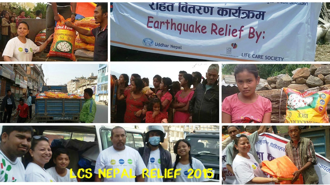 尼泊尔赈灾援助行动 2015